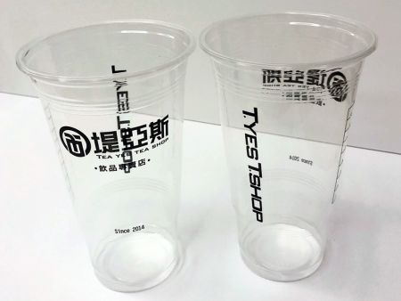 1000ml plastic cup na may personalisadong disenyo para sa brand promotion.