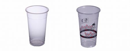 24oz Disposable PP Plastic Cups - Clear and personalized print 700ml PP cold cup