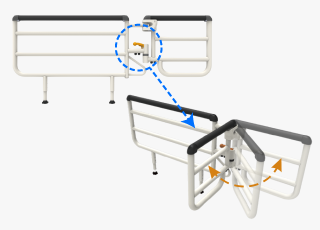 Rotary Armrest Siderail