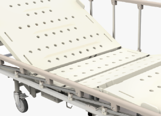 El marco de la cama está hecho de acero con revestimiento eléctrico, el cabecero y el pie están hechos de ABS. También Orificios Para Ventilar.
