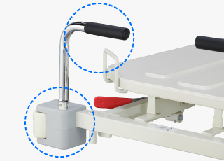 Dispositivo anticolisión: parachoques de rodillos/empuñadura de empuje retráctil