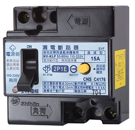 Shihlin Electric Interruttore Automatico da Dispersione a Terra BL-KLF