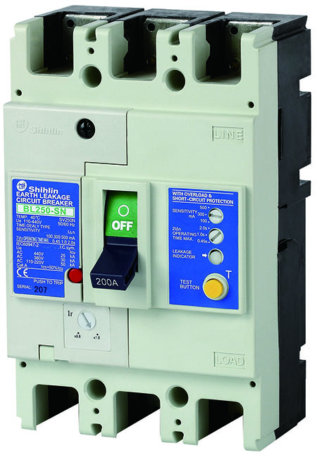 Shihlin Electric Earth Leakage Circuit Breaker BL250-SN