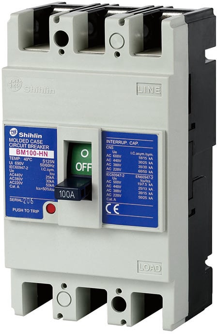 Shihlin Electric Disjuntor de Caixa Moldada BM100-HN