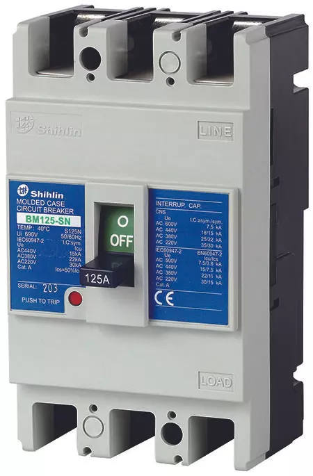 Shihlin Electric Molded Case Circuit Breaker BM125-SN