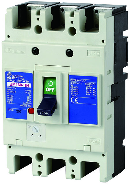 Shihlin Electric Disjuntor de Caixa Moldada BM160-HN