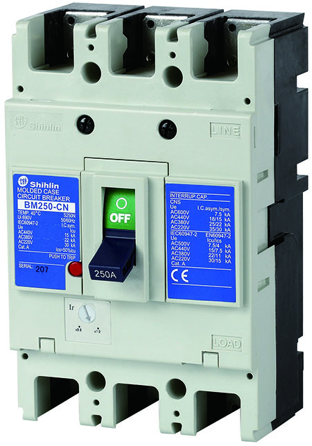 Shihlin Electric Interruptor Automático de Caja Moldeada BM250-CN