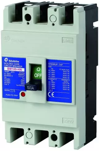 Interruttore differenziale magnetotermico - Interruttore automatico in cassa stagna Shihlin Electric BM100-HN