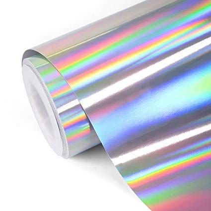 Papier autocollant holographique brillant résistant à la déchirure