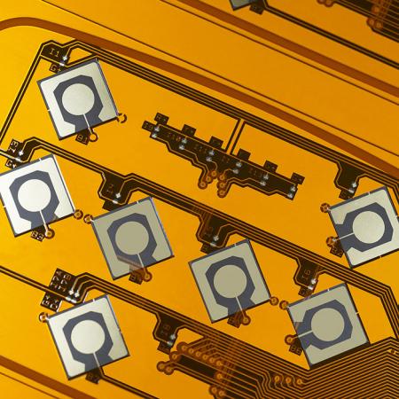 Doppelseitiges flexibles Leiterplattenmaterial (F.P.C.) - Vergoldete doppelseitige FPC.