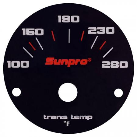 Tempture scale nameplate - Metal name plate with printing numeral and logo on top.