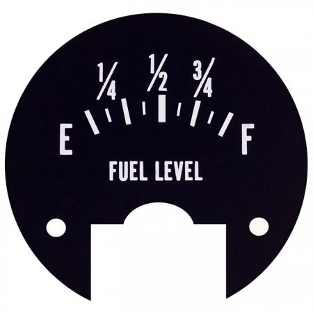 Placa de nivel de combustible - Placa de metal con número de impresión.