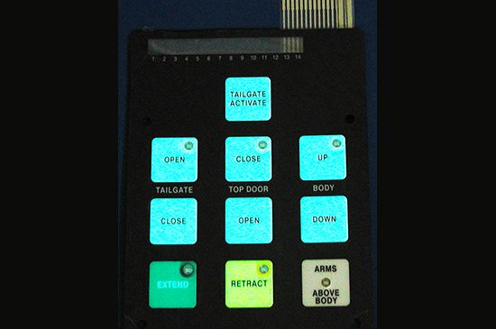 EL-Panel im Membranschalter