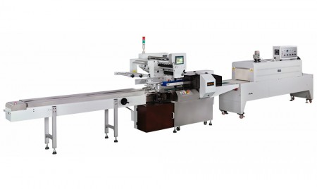 Vertical Sealed Shrink Packaging Horizontal Flow Wrapper