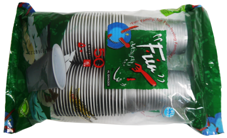 Macchina per il confezionamento di bicchieri in plastica