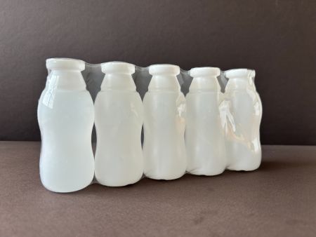 Macchina per l'imballaggio di latte fermentato - bottiglia tonda 5 unità termorestringente