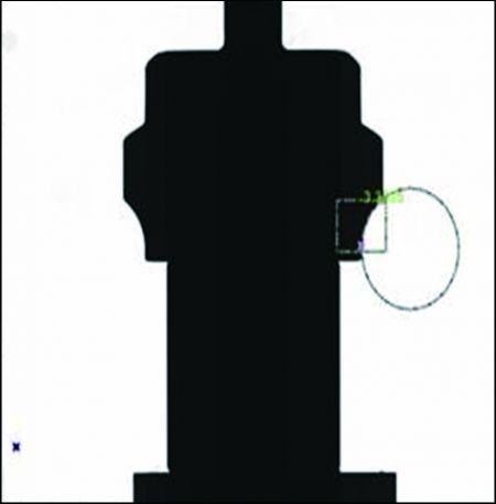 Arc radius measurement for precision turning parts