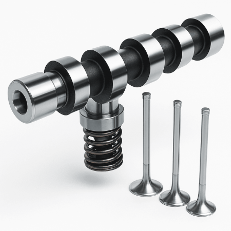 Precision Inline Inspection for Engine Components – Camshafts & Valves - The measurement speed of TIMI centering type and cabinet type machine is  5–10× faster than CMM inspection