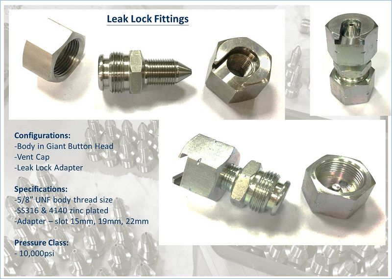 Teamco Provides Custom Leak Lock Fittings used in Oil &Gas Maintenance.
