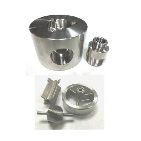 Turbine flow meter sensor metaldele - Specialfremstillet turbine flow meter sensor i rustfrit stål dele