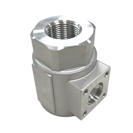 Machined Metal Castings - Floating Ball Valve Body