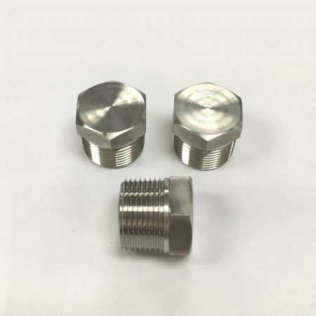 Hex Head Plug in Stainless Steel or Carbon Steel Zinc Plated