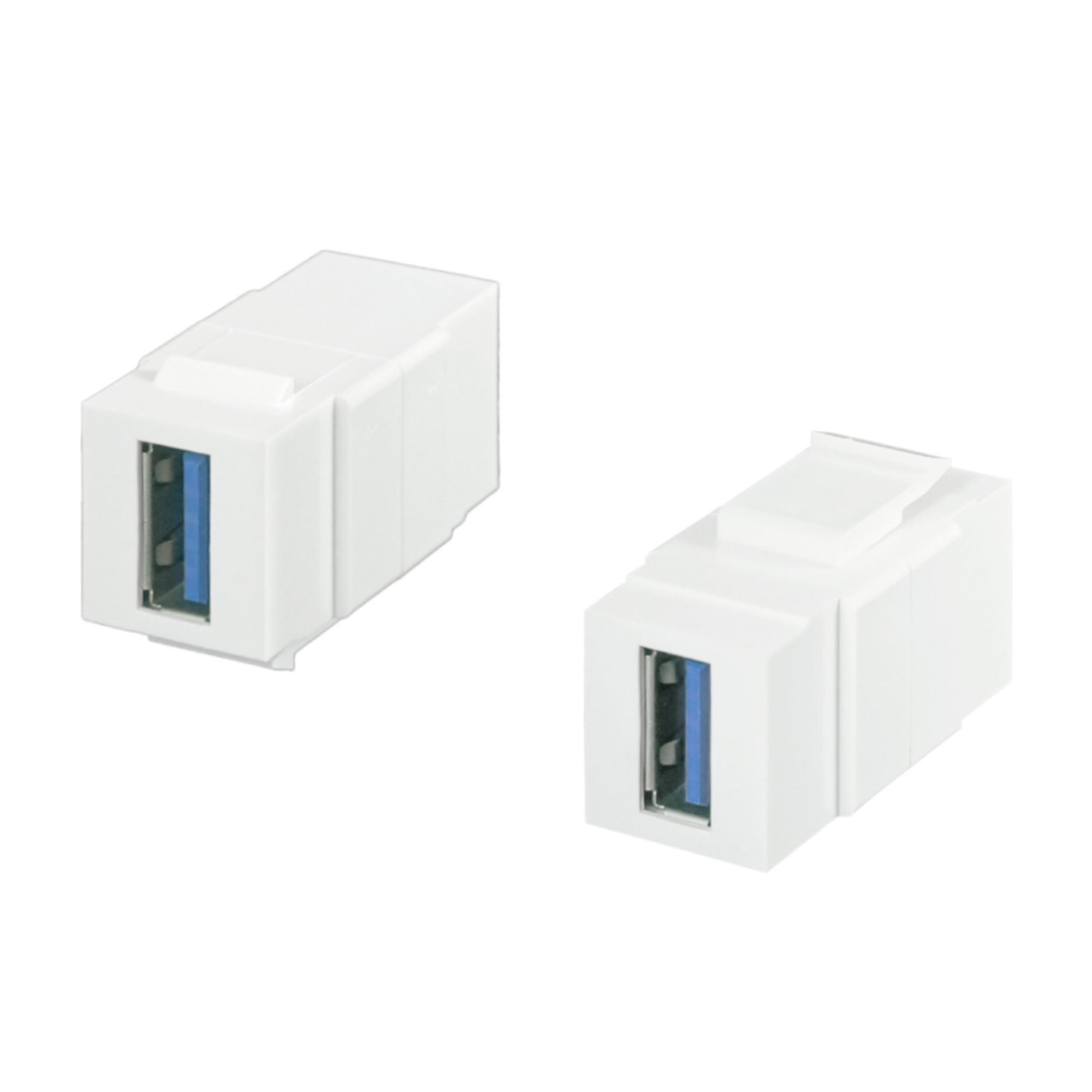 Horizontal Type 180° USB 2.0 / 3.0 Coupler