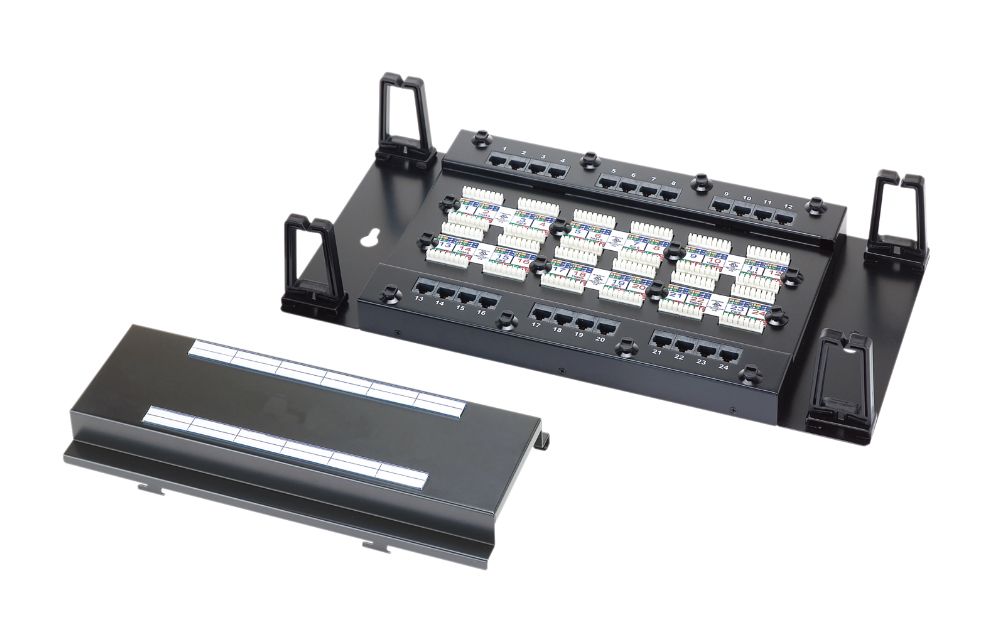 Wall Mount-24P - Wall Mount Moludar Type 24-Port UTP Modular Patch Panel