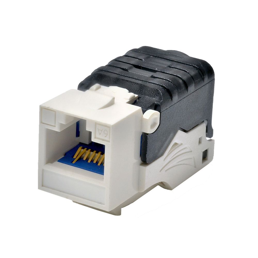 Unshielded TIA Cat 6A Component-Rated Toolless Keystone Jack