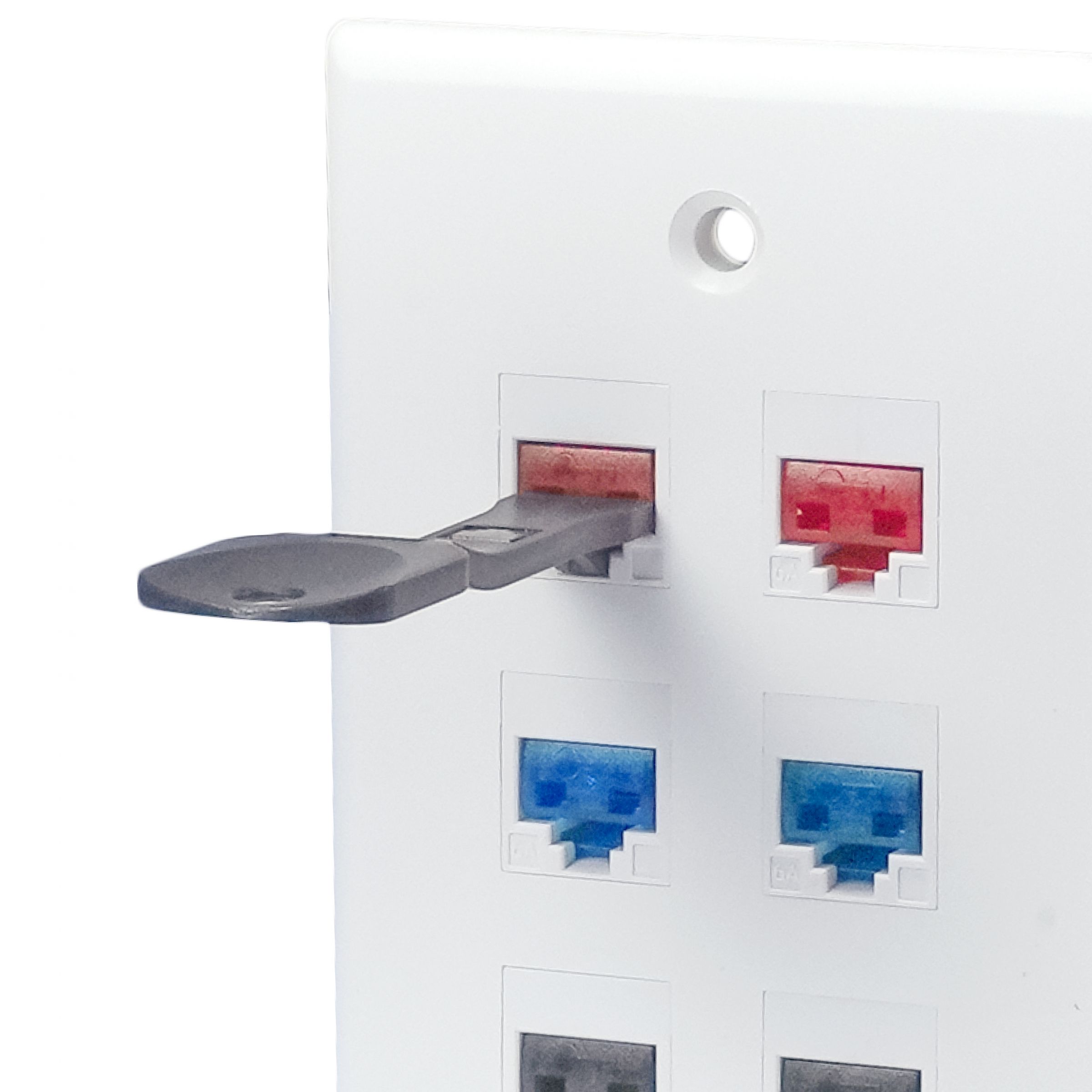 RJ45 Port Lock |Secured Lock for RJ45 Keystone Jack and Patch Panel ...