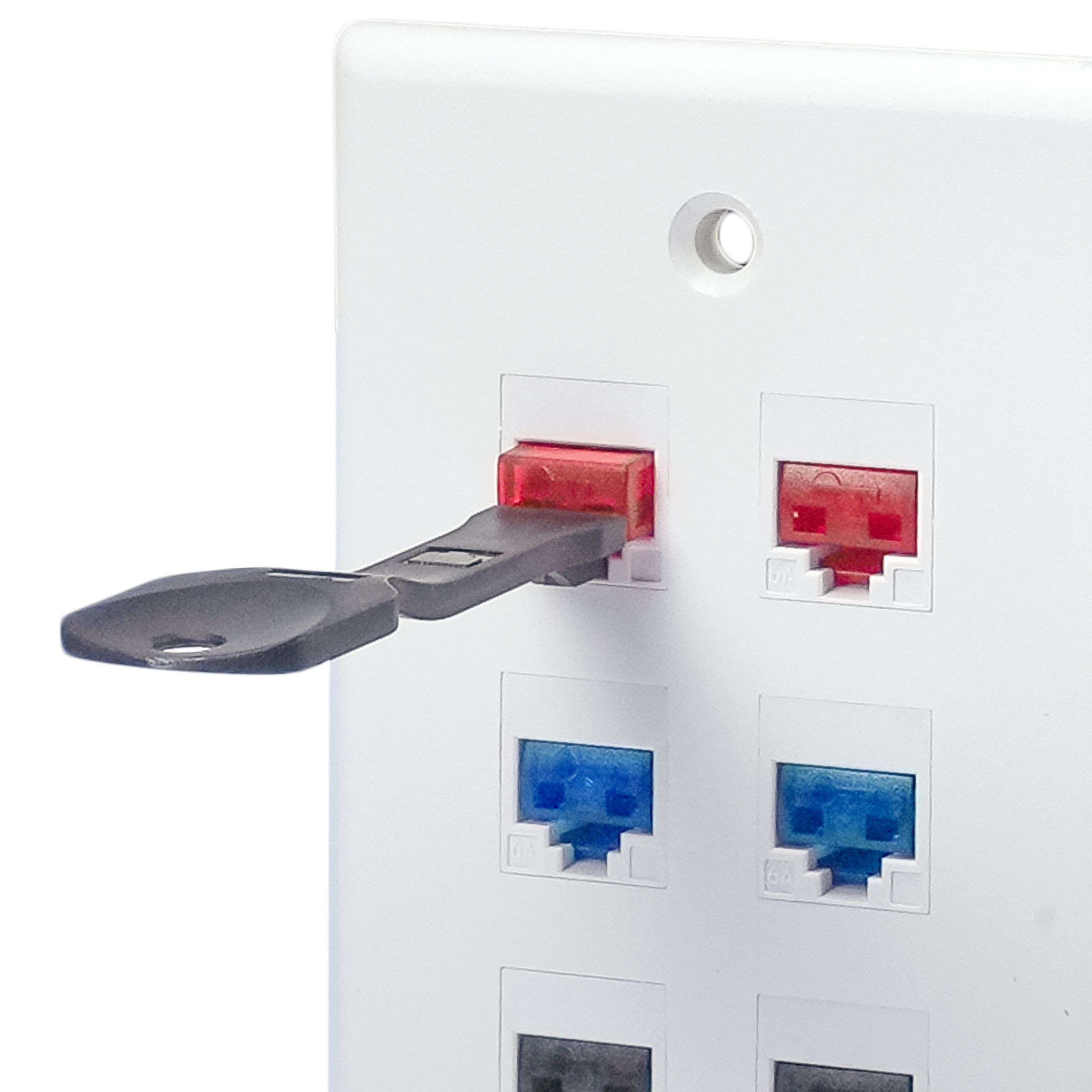 RJ45 Port Lock |Secured Lock for RJ45 Keystone Jack and Patch Panel ...