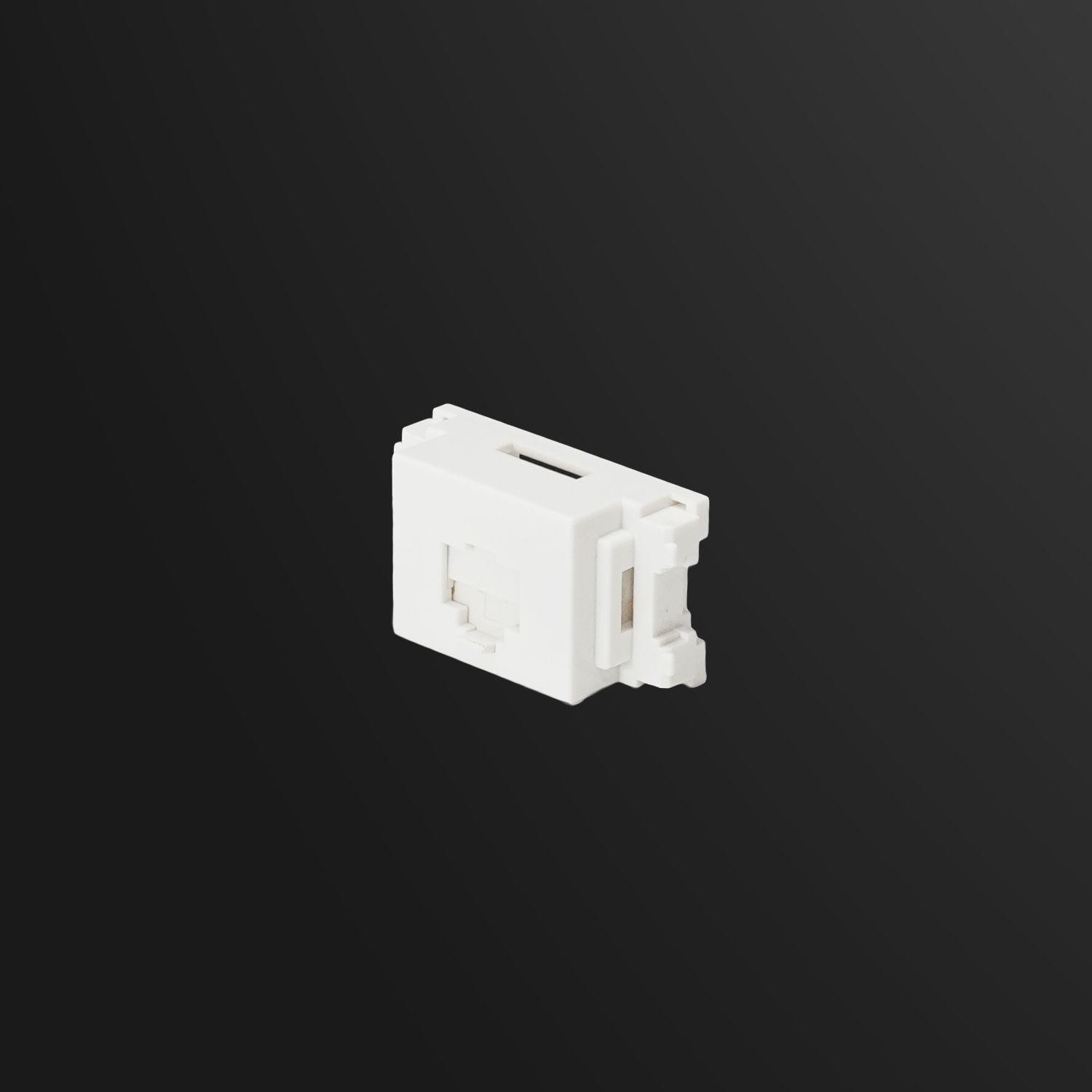 JIS Quick Snap Bezel, Shuttered Keystone Jack Adaptor