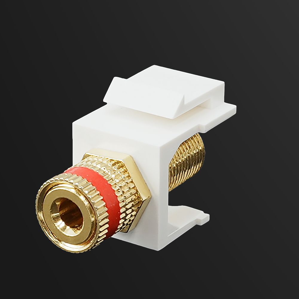 Quick-Snap Bezel, Binding Post-Red