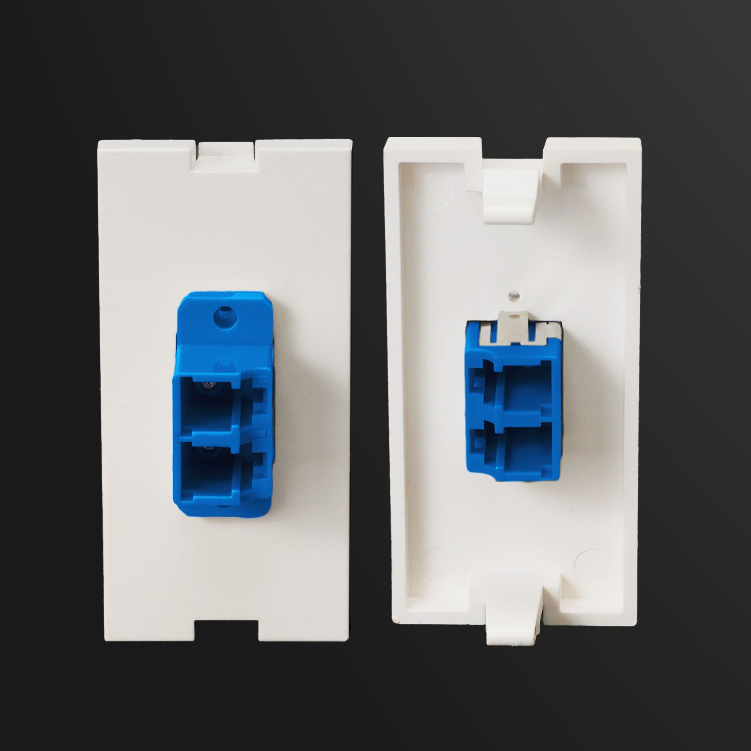 FO Duplex LC |Sub-Insert 1P, LC Duplex Adaptor, 25x50mm (SIPOC01-LC) – HCI