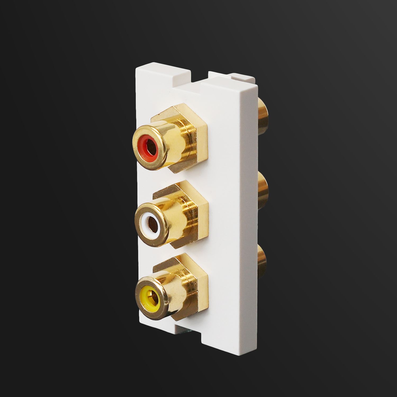 Sub-Insert 1P, RCA A/V, 25x50mm