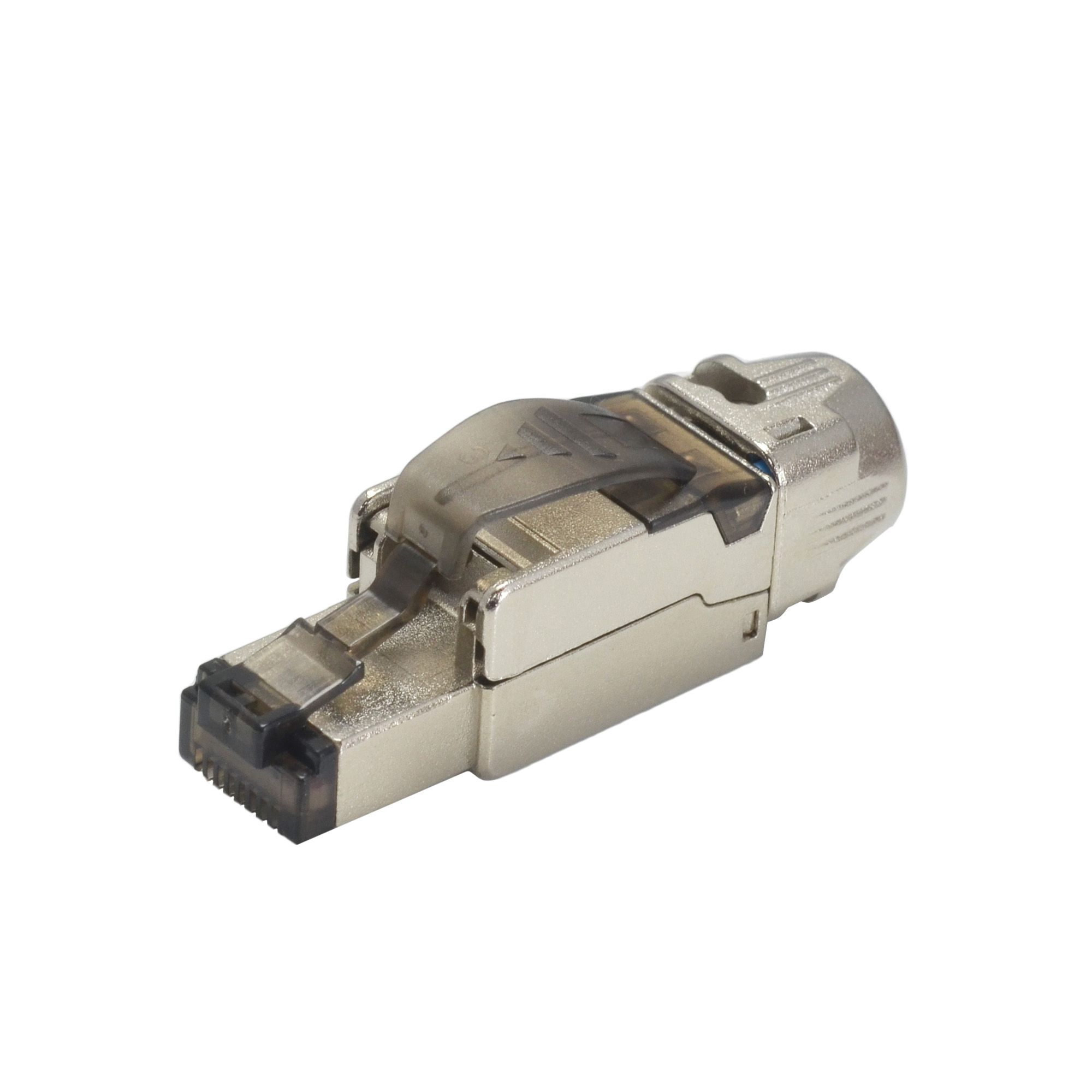 Cat 6A Die-Cast Field Termination Plug, Bayonet Mounting