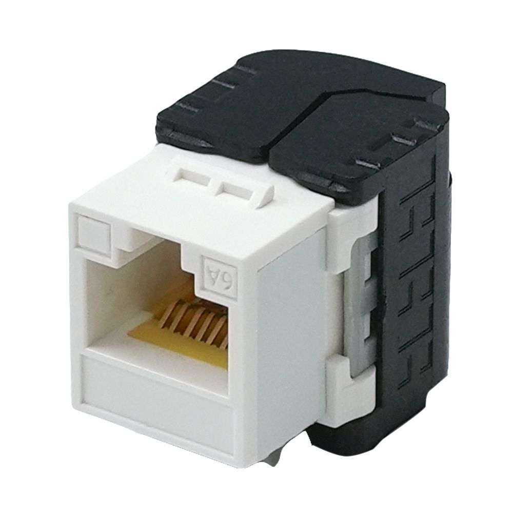 Unshielded TIA Cat 6A Component-Rated Toolless Keystone Jack