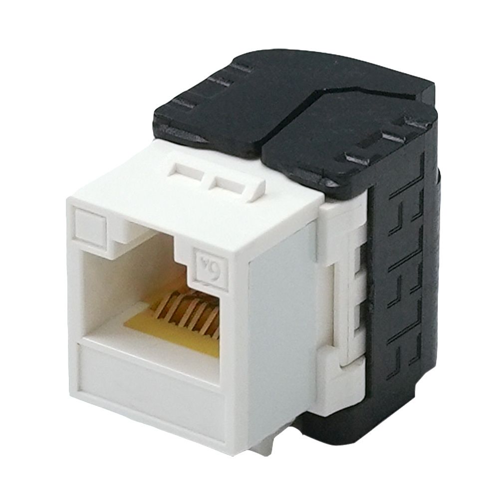 Unshielded ISO Cat 6a / TIA Cat 6A Component-Rated Toolless Keystone Jack