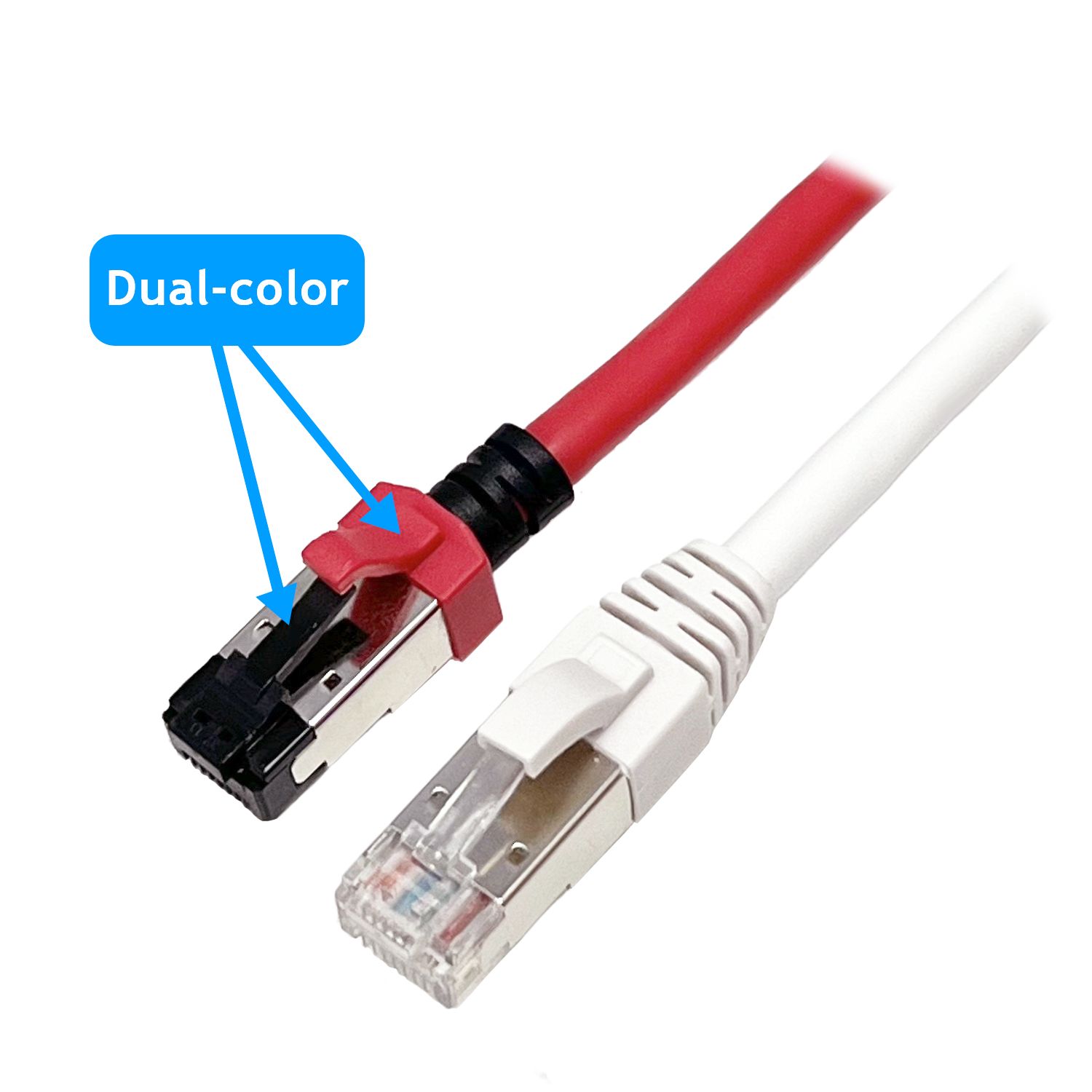 Dual-Color (Short) |PSA50DC01 (Cat 6A 26AWG) – HCI