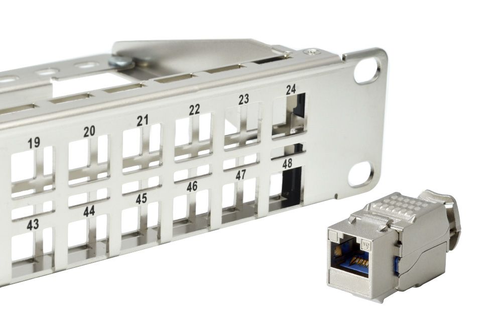 48-Port in 1RU - SP482M Series 48-Port in 1RU Patch Panels