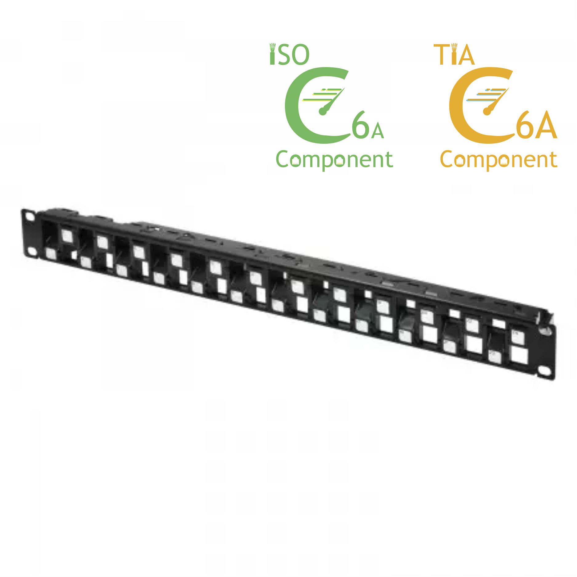Unshielded 3D-Staggered Snap-in Patch Panel w/Wire Management
