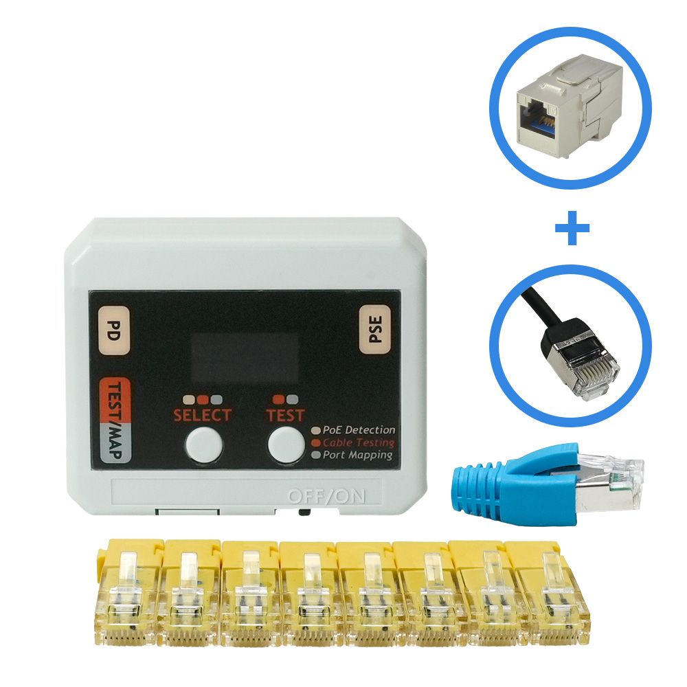 3-in-1 PoE Detection/Port Mapping/Continuity Cable Tester