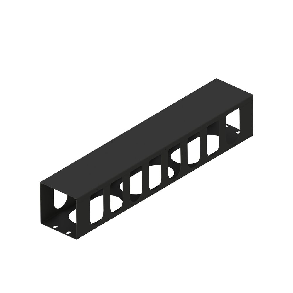 2U ducting-style wire management
88mm height