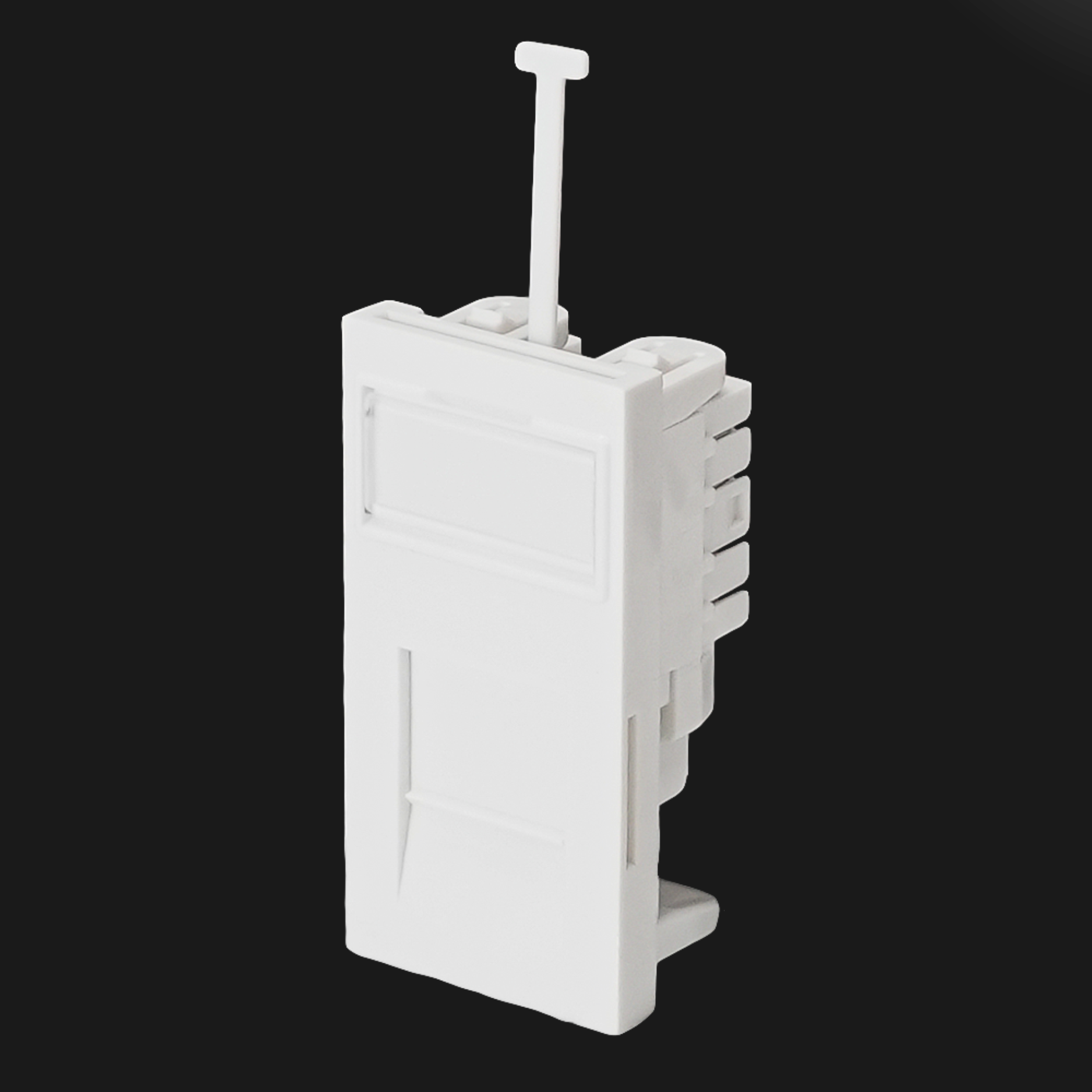 Cat 6 Sub-Insert 1P, Shuttered 1-Port, 25x50mm
