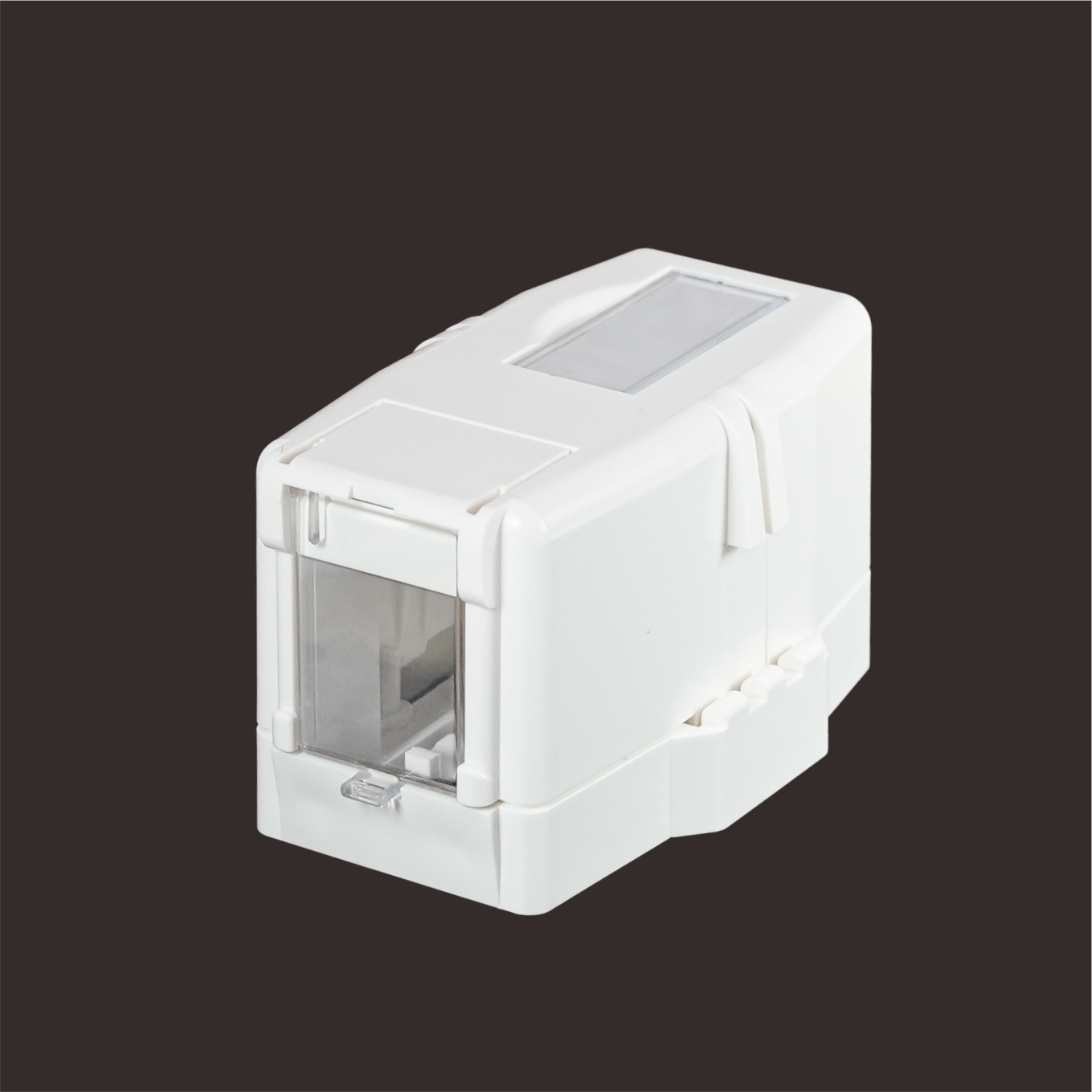 1-Port Surface Mount Box with Garage-Door Design