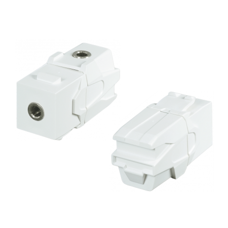 90° TRS 3.5mm - Acoplador de audio estéreo TRS de 3.5mm a 90°