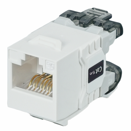 TIA C5e Component - Unshielded Cat 5e Component-Rated 90˚Keystone Jack