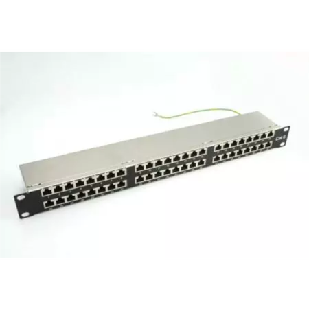 TIA C6 Kanal - Abgeschirmtes Cat 6 Kanal-Level 48-Port in 1RU Hochdichte-Panel