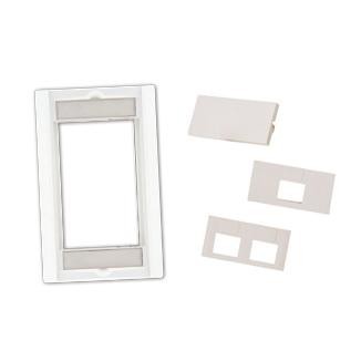Single-Gang Wall Plate Frame with Multifunctional Bezel