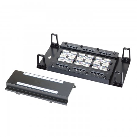 Category 6 - Wall Mount Moludar Type 24-Port UTP Modular Patch Panel